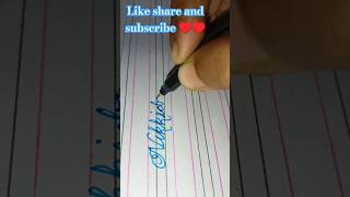 Subscribe me guys ❤️💝#drawing#calligraphy#1000subscriber#ytshorts#nameart#name#viral_