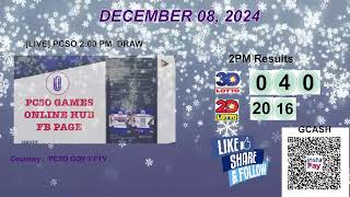 [LIVE] PCSO 2:00 PM DRAW - DECEMBER 08, 2024 LOTTO RESULTS