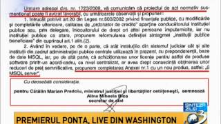 Victor Ponta, despre documentele semnate de Bica în locul ministrului Predoiu ( HD )