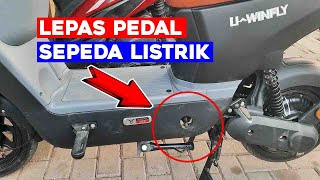 Cara Melepas Pedal Sepeda Listrik Uwinfly