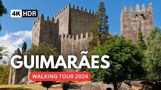 Гимарайнш 🇵🇹 Красивый средневековый город в Португалии 🏰 Пешеходная экскурсия 4K HDR