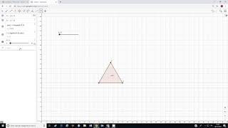 Rotating an equilateral triangle about a point