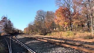 NS 5657 GP38-2 leads CR MA01 with a  nice K5LA at Piscataway