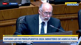 Senador Flores defiende Agricultura Nacional en Presupuesto 2024