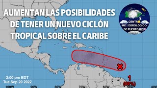 AUMENTAN LAS POSIBILIDADES DE TENER UN NUEVO CICLÓN TROPICAL SOBRE EL CARIBE.