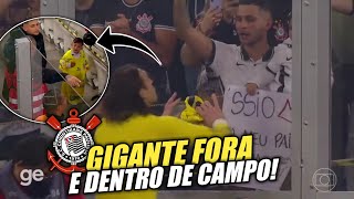 GIGANTE! CÁSSIO DA A CAMISA PARA GAROTINHO APÓS O JOGO! 😍 ⚫⚪