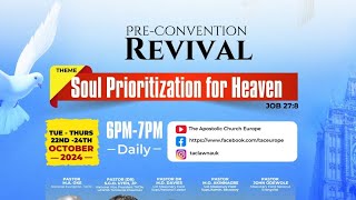 Day 1 of Pre-Convention Revival | TAC (LAWNA) UK Inaugural Convention