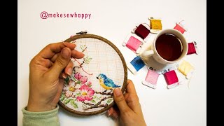 شماره دوزی یاد بگیریم❤مدیتیشن به کمک هنر❤Crossstitch