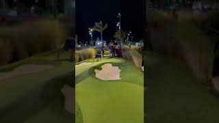 7-year-old Brian Kelley hits hole-in-one fireworks at Tiger Woods mini-golf course (Popstroke)!!