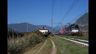 IL SALUTO DELLA 193.709 IN 4K. #ferroviadelbrennero #brennerbahn #trenomerci #güterzug