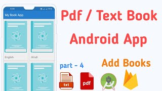 How To Create Pdf Book App With Firebase In Android Studio | PDF / Text Book Android App | Part - 4