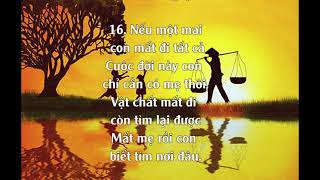 NHỮNG CÂU NÓI HAY VỀ CÔNG ƠN CHA MẸ