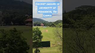 Cricket match in University of Peradeniya, Sri Lanka