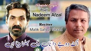 ik Doje da naa v bhulna pena a ll Punjabi Poetry ll Nadeem Afzal ll Malik Safdar Shaad ll