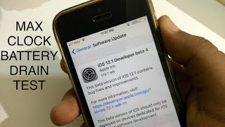 iOS 12.1 Beta 4 Battery Test iPhone SE