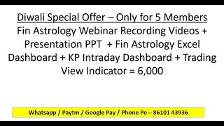 Diwali - Special Offer - Financial Astrology Course Bundle - For Limited Members Only