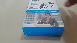 Unboxing Boya bym1 microphone and GoPro hero 5 accessories