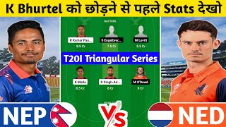 NEP vs NED Dream11 Prediction | NEP vs NED Dream11 Team | nepal vs netherlands today t20i match |