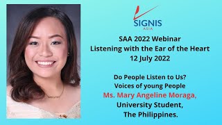 SAA 2022 'Do People Listen to Us' By  Ms  Mary Angeline Moraga