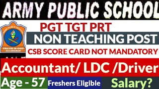 APS TEACHER VACANCY || ARMY SCHOOL TEACHER VACANCY #prt #job #pgt #tgt #motivation #NTT