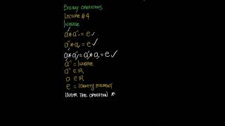 MATHEMATICS || Inverse of Binary Operations | Lecture 4 | #maths