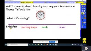 Chronology Lesson