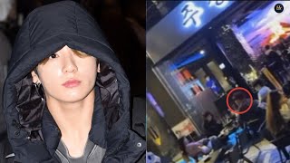 bts news today!!Jungkook cought on camera Meets Old Friend While On Military Leave!!!