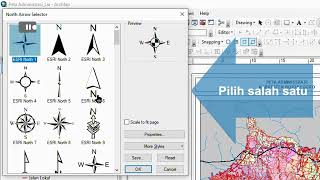 Menambahkan Arah Utara pada Peta di ArcMap