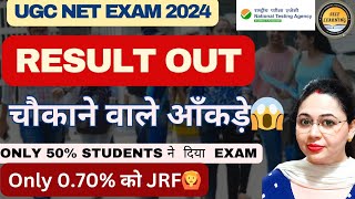 UGC NET Result OUT | चौकाने वाले आँकड़े | Only 50% Students ने Exam दिया | NTA UGC NET Result 2024