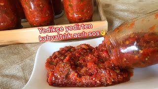 YEDİKÇE YEDİRTEN KAHVALTI VE ET YEMEKLERİNİZİN YANINA ACILI SOS👌