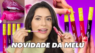 TESTANDO LANÇAMENTO MAGICAL GLOSS MELU RUBY ROSE - GLOSS QUE MUDA DE COR [Love Potion] Make com Lari