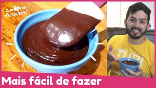 GANACHE DE CHOCOLATE para cobertura e recheio de bolo | Sem mistério