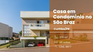 Casa em Condomínio, 05 Suítes, 06 Vagas, Quintal, São Braz, Curitiba.