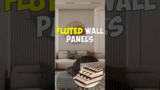 Fluted Panels for Wall and Ceiling #interiordesign