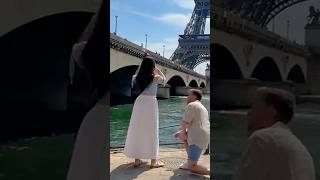 Ultimate Eiffel Tower Proposal Prank @AustinandLexi  #married #eiffeltower