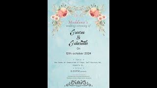 Muddana's wedding ceremony ofSriveni & Srikanth On 12th october 2024 at 08:pm