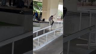 Over the barricade. #shorts #skateboarding #skateboardingisfun