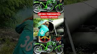 🔴ADU SKILL PENGELASAN PIPA TERPANJANG#shortvideo #shorts#pengelasan