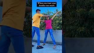 Don’t trust Your Brother 🤣 #comedy #funny #youtubeshorts #comedyvideo #comedyshorts #funnyshorts