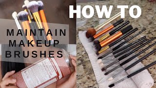 HOW TO PROPERLY SANITIZE & CLEAN YOUR MAKEUP BRUSHES (Makeup Artist Hacks)