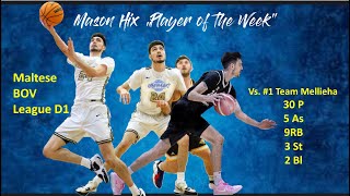 Mason Hix Player of the Week