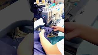 Bottom Hemming Machine with Thread Trimmer (Jeans) #shorts