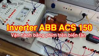 Hướng dẫn cách nhập biến tần ABB ACS150 điều khiển bằng bàn phím  | Keypad Control