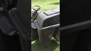 White lawn tractor