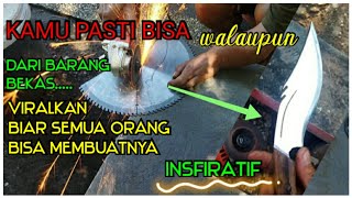 PISAU RAMBO 02 bahan circular saw bekas untuk perlengkapan berburu #pisauberkualitas