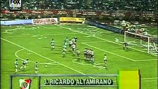 GOL DE RENÉ HIGUITA A RIVER PLATE. Semifinal de Copa Libertadores. 1995