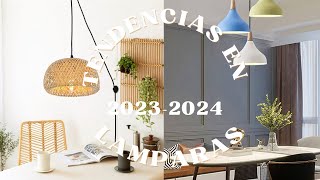 TENDENCIAS EN LAMPARAS DE INTERIORES 2023-2024