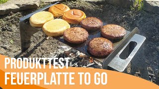 Test: Feuerplatte to go mit Grillrost | Produkttest von Corinna