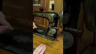 Bobbin winding on a 1894 Singer Treadle Machine