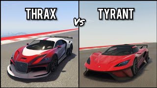 TRUFFADE THRAX VS OVERFLOD TYRANT SPEED TEST DRAG RACE - GTA 5 ONLINE